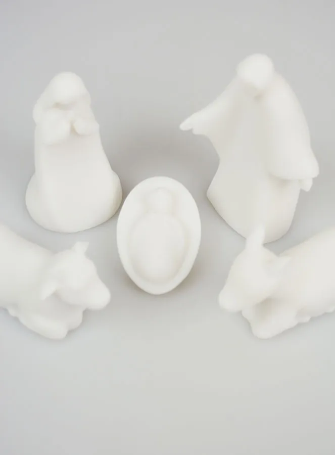 Weihnachtskrippe aus Alabaster – 5 Figuren (pic 2)