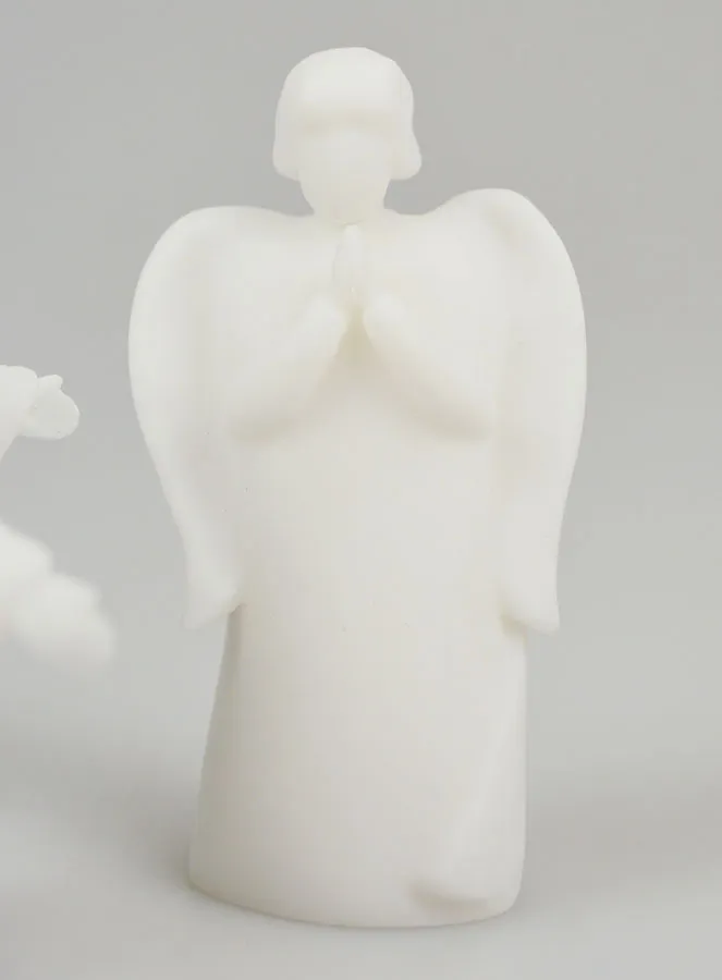 Weihnachtskrippe aus Alabaster – Engelboten (pic 4)