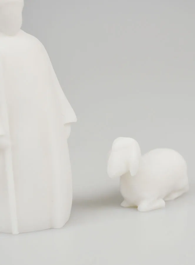 Weihnachtskrippe aus Alabaster Hirte und Schaf - 9 cm (pic 2)