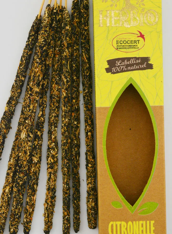 Öko-zertifizierte Räucherstäbchen - HERBIO Zitronengras 20g (pic 3)