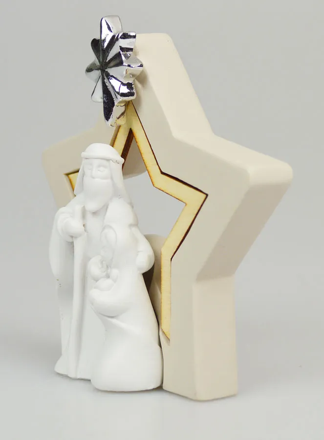 Weihnachtskrippenfigur Stern - 10cm (pic 2)