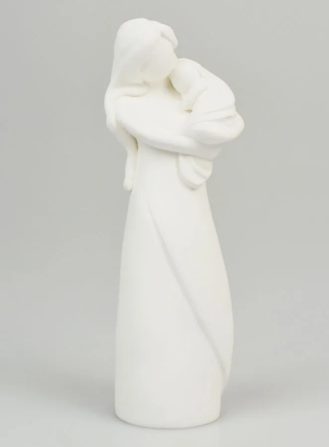 Moderne Figur Mutter Maria mit Kind - 12cm (pic 1)