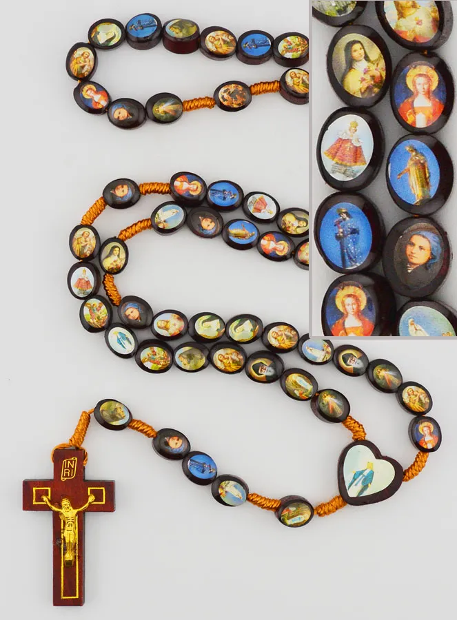 Rosenkranz Wundertätige Madonna aus Holz - 60cm (pic 1)