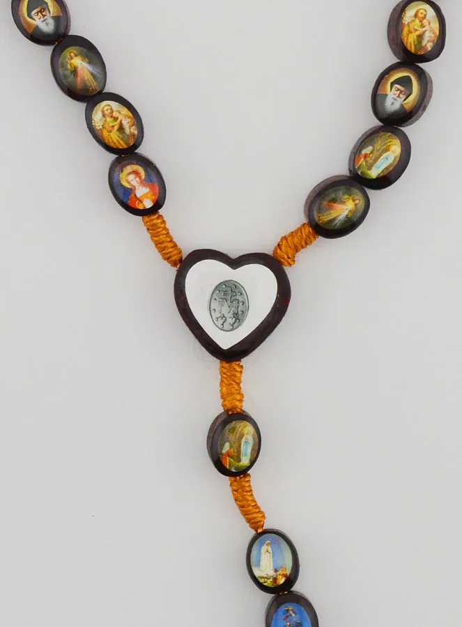 Rosenkranz Wundertätige Madonna aus Holz - 60cm (pic 4)