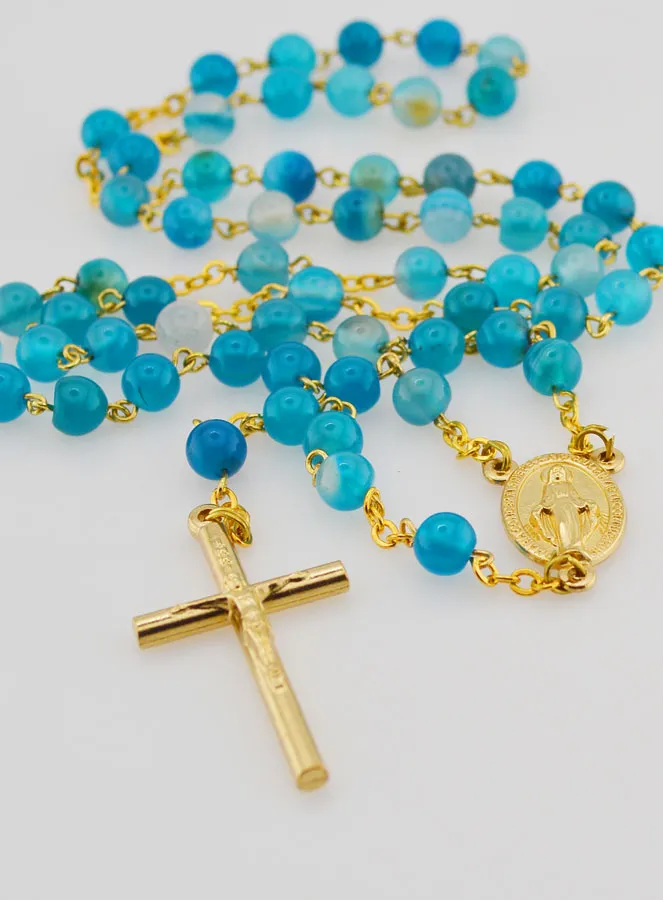 Rosenkranz Wundertätige Mutter Gottes aus Achat (pic 2)