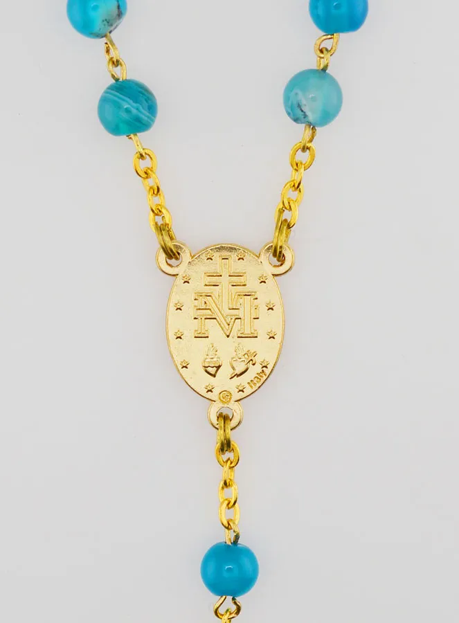 Rosenkranz Wundertätige Mutter Gottes aus Achat (pic 4)