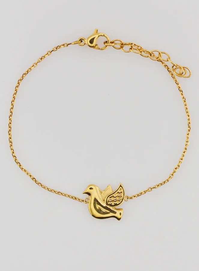 Armband Taube des Heiligen Geistes – Edelstahl Goldfarben (pic 1)