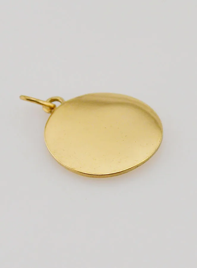 Anhänger mit Christus-Monogramm aus Goldfarbenem Edelstahl - 15mm (pic 4)