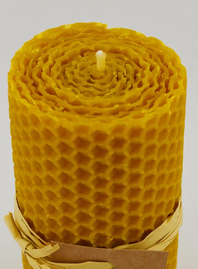 100 % Natürliche Bienenwachs Kerze – 10x5cm (pic 4)