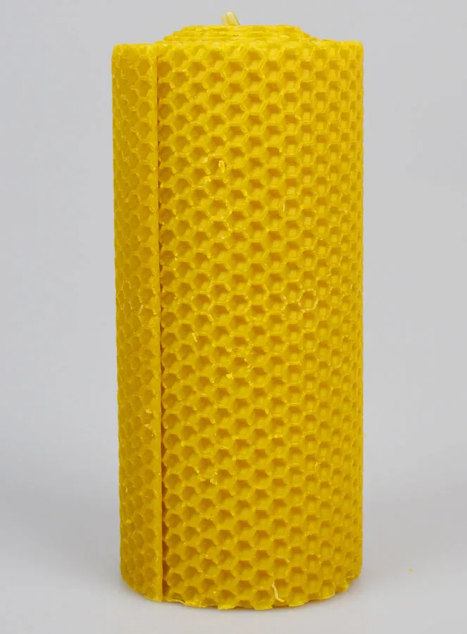 Deko Kerze 100 % Bienenwachs - 15x6cm (pic 1)