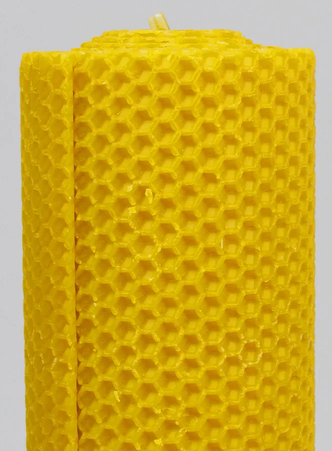 Deko Kerze 100 % Bienenwachs - 15x6cm (pic 3)