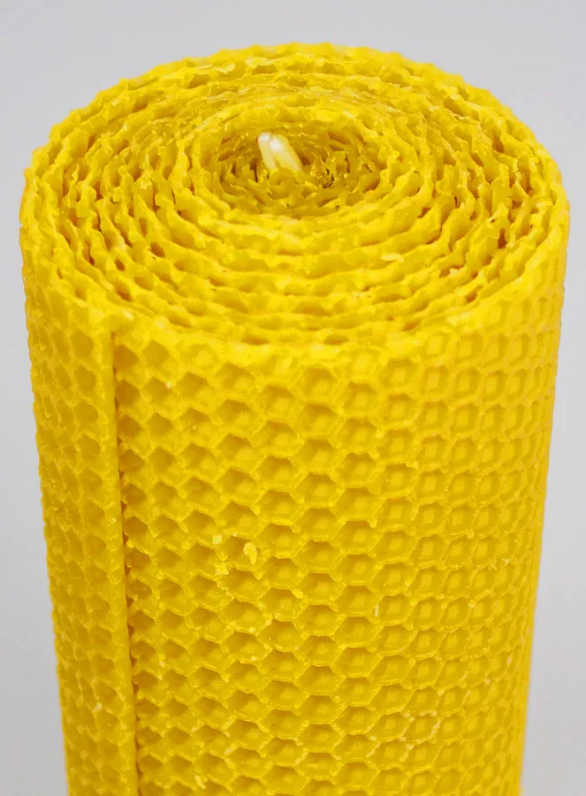 Deko Kerze 100 % Bienenwachs - 15x6cm (pic 4)