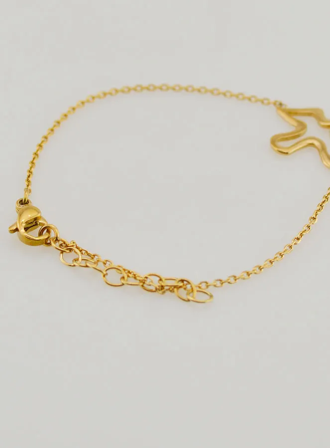 Armband Heiliger Geist Filigrane aus Goldfarbenem Edelstahl (pic 4)