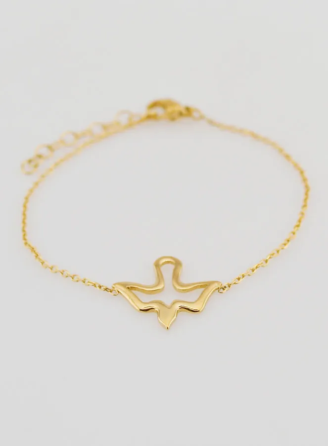 Armband Firmung Heiliger Geist aus Goldfarbenem Edelstahl (pic 2)