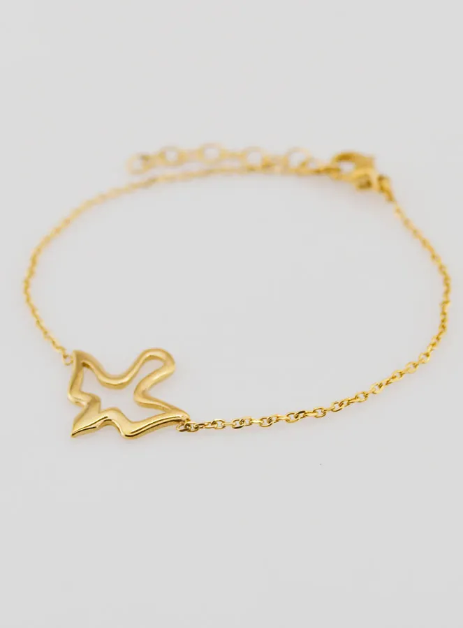 Armband Firmung Heiliger Geist aus Goldfarbenem Edelstahl (pic 3)