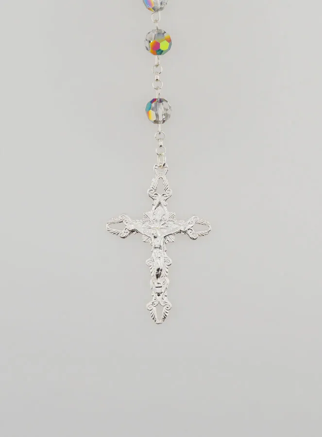 Rosenkranz Wundertätige Madonna 925er Silber und Kristall (pic 3)