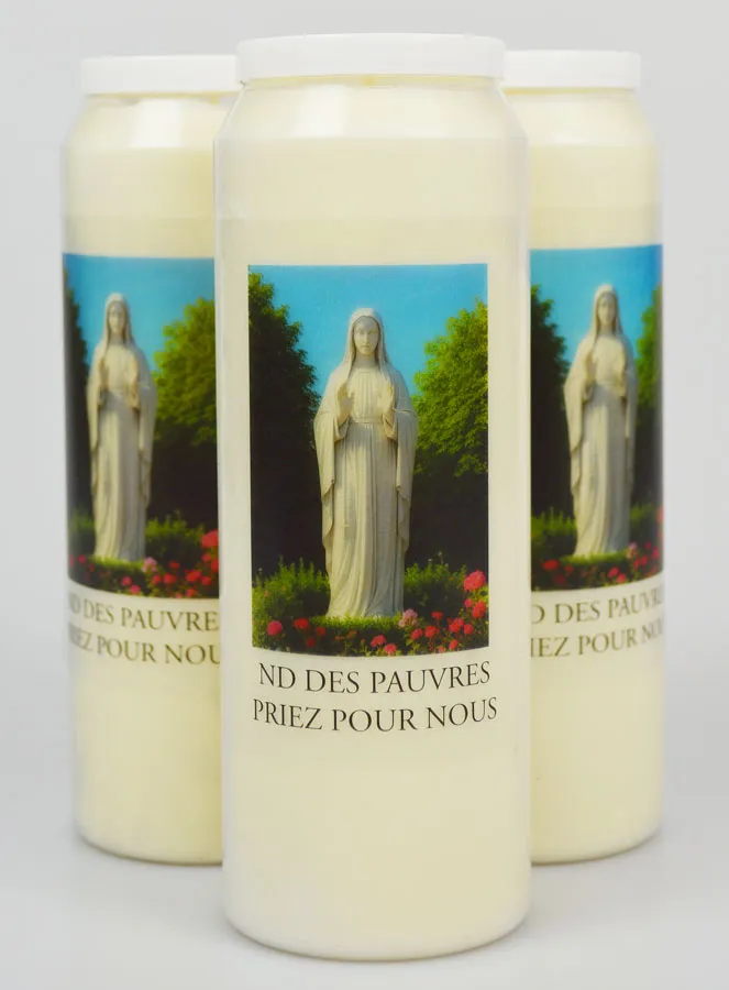 Set 3 Novenenkerzen Mutter Gottes der Armen (pic 1)