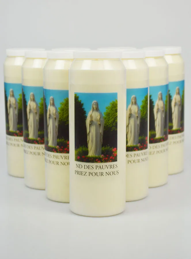 Set 10 Novenenkerzen Mutter Gottes der Armen (pic 1)