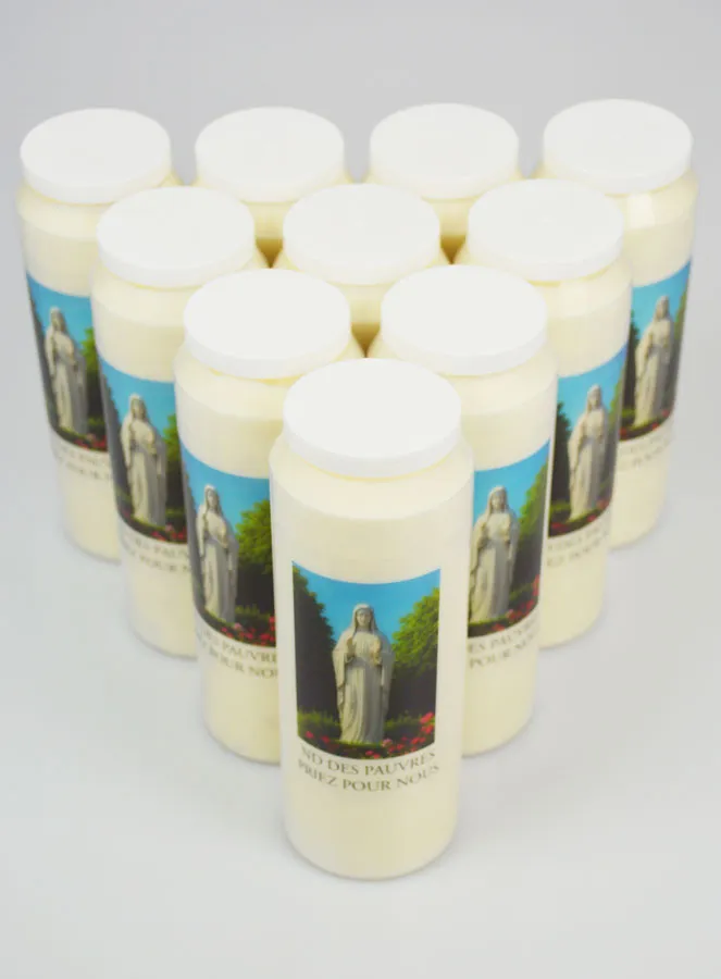 Set 10 Novenenkerzen Mutter Gottes der Armen (pic 2)