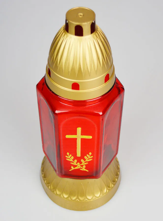 Grabkerze aus Glas – 25cm (pic 2)