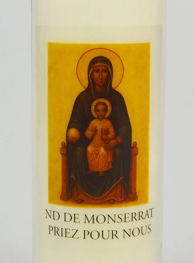 Novenenkerze Unsere Liebe Frau von Montserrat (pic 3)