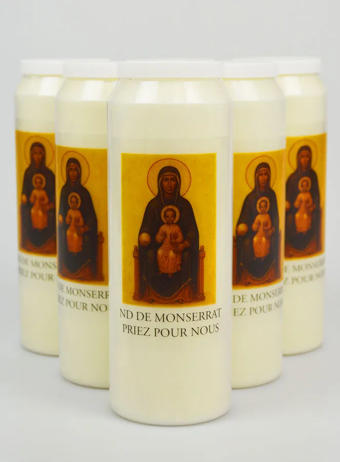 Set 6 Novenenkerzen Unsere Liebe Frau von Montserrat (pic 1)