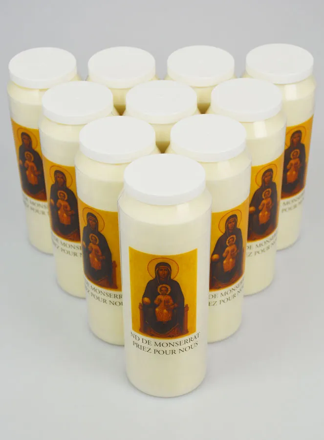 Set 10 Novenenkerzen Madonna von Montserrat (pic 2)