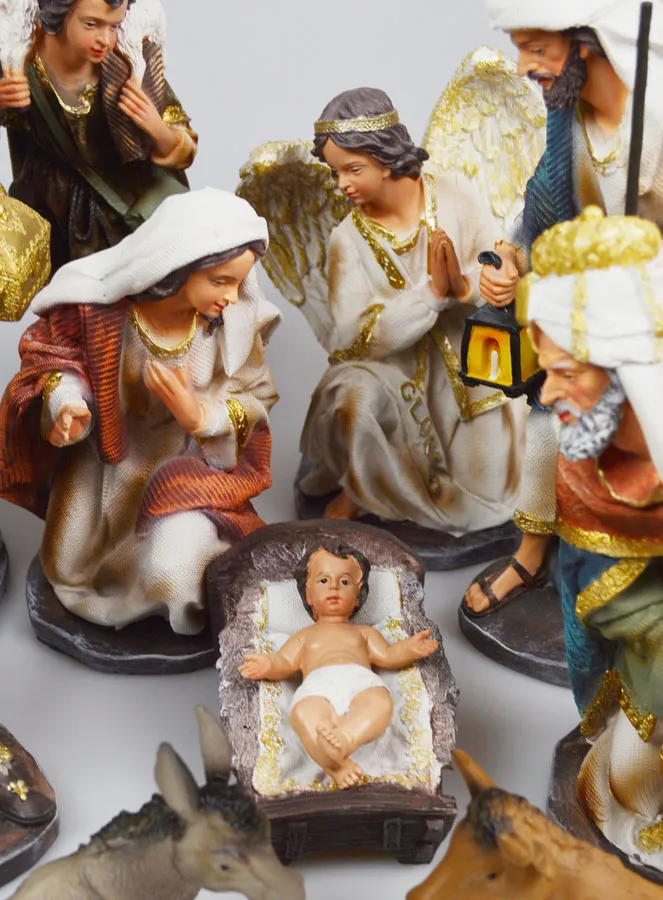 Komplette Weihnachtskrippe 11 Figuren – 30cm (pic 2)