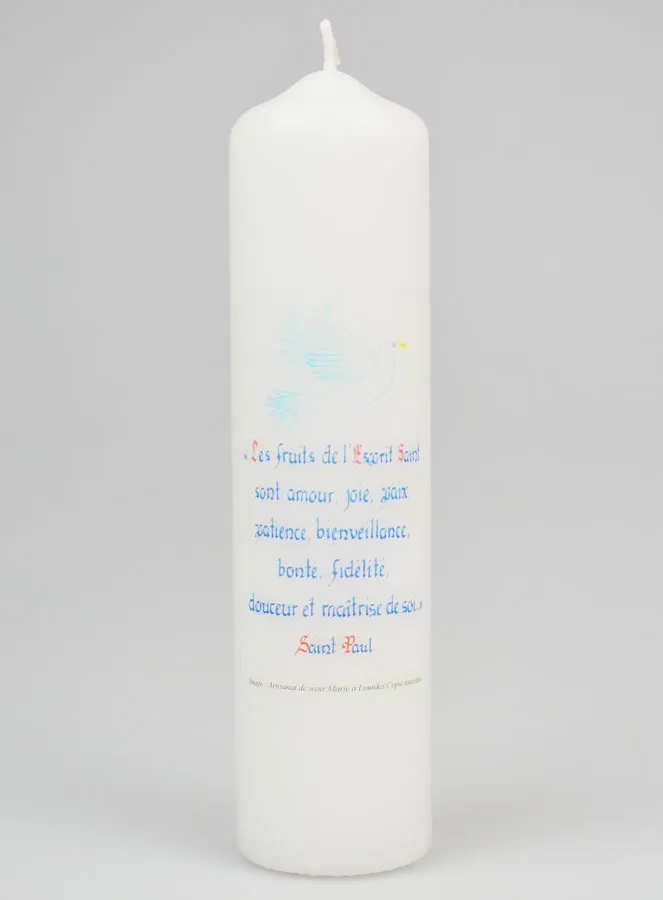 Firmungsgeschenk – Kerze mit Schriftzug 20cm (pic 1)