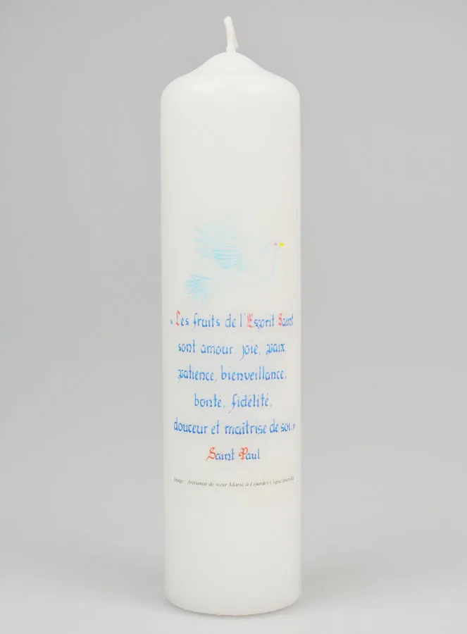 Firmkerze Die Früchte des Heiligen Geistes - 20cm (pic 1)