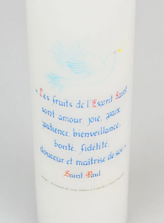 Firmkerze Die Früchte des Heiligen Geistes - 20cm (pic 4)