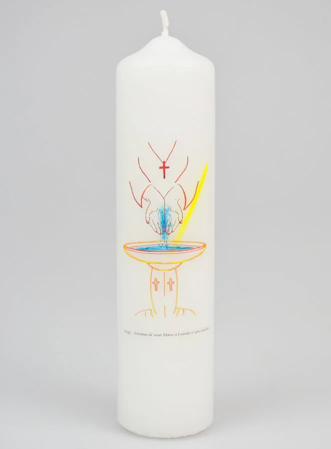 Taufgeschenk für Erwachsene – Kerze 20cm (pic 1)