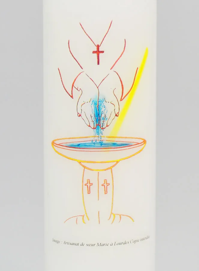 Taufgeschenk für Erwachsene – Kerze 20cm (pic 3)