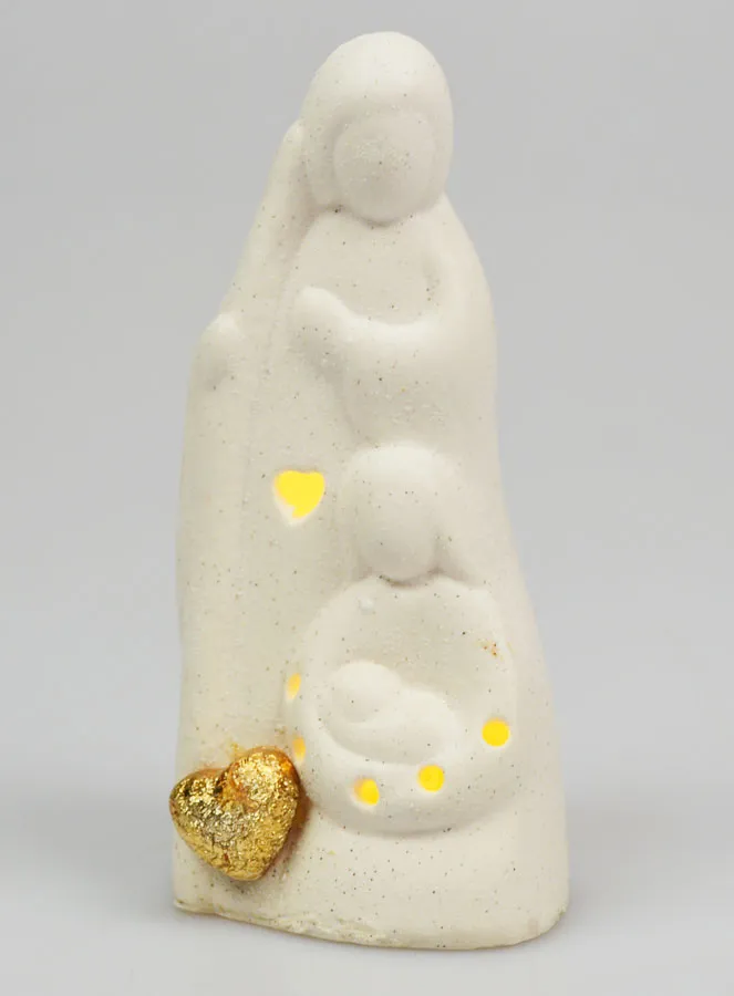 Leuchtende Porzellan Figur der Heiligen Familie – 11cm (pic 1)