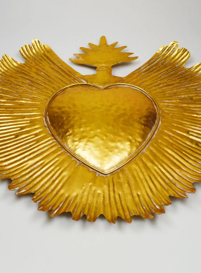 Große Ex Voto Wanddekoration aus Metall - 59cm (pic 2)