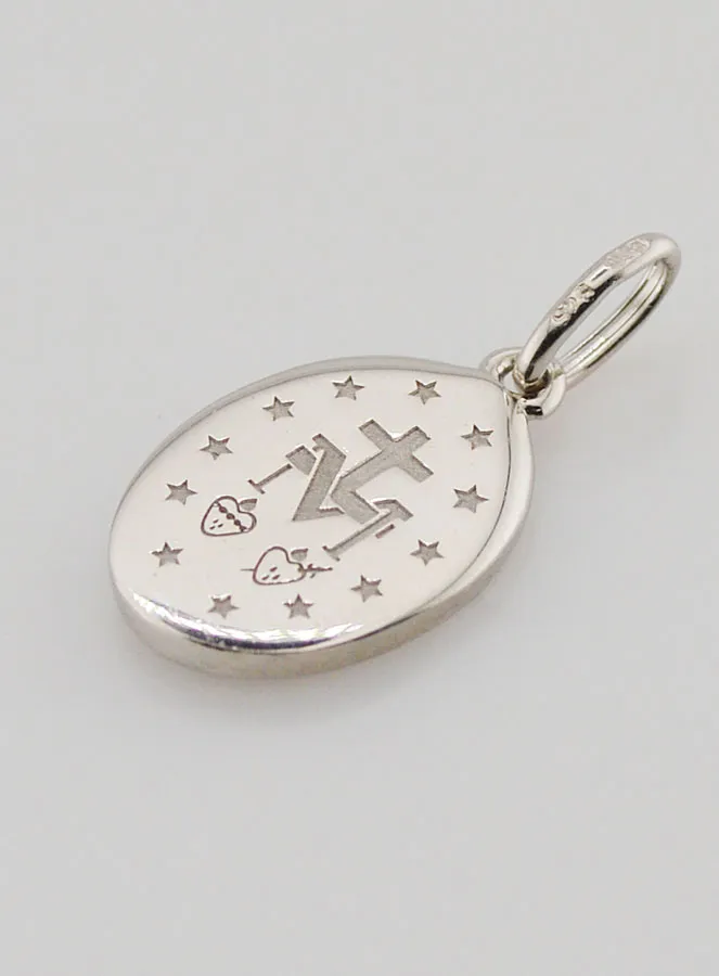 Wunderbare Medaille aus Silber mit Blauem Emaille (pic 4)