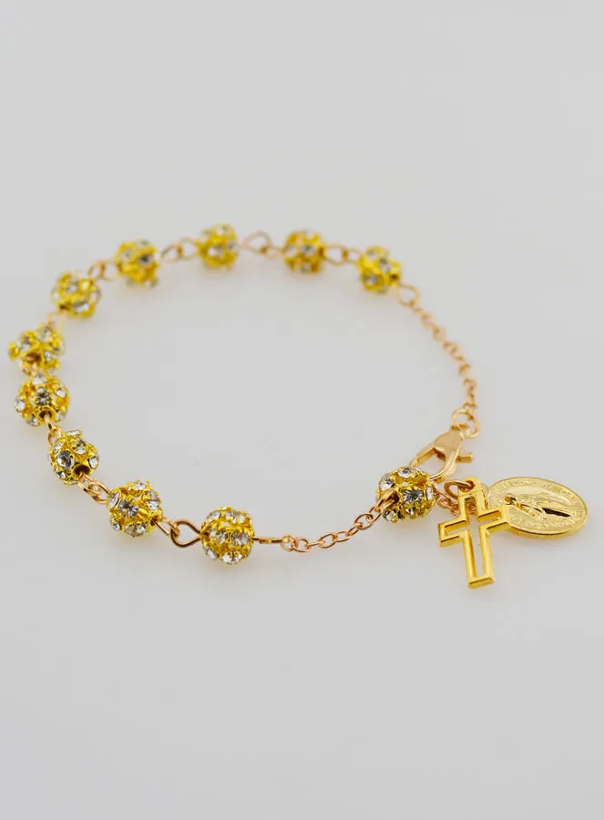 Zehner Rosenkranz Armband Wundertätige Medaille und Kreuz (pic 4)