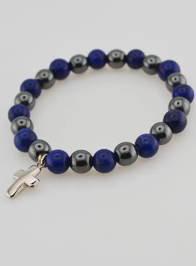 Edelstein Armband – Hämatit und Lapislazuli (pic 4)