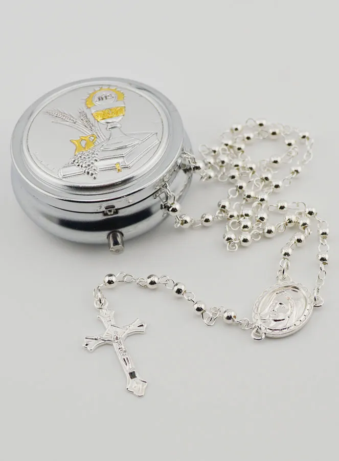 Kommunion Rosenkranz Dose mit Rosenkranz (pic 2)