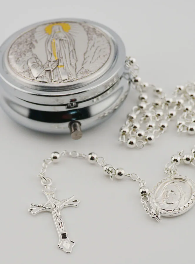 Set Rosenkranzdose Lourdes und Rosenkranz (pic 4)