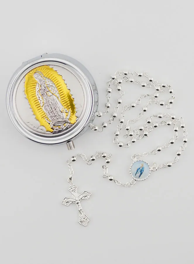 Set Rosenkranz und Dose Mutter Gottes von Guadalupe (pic 1)