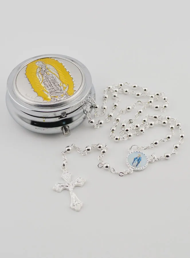 Set Rosenkranz und Dose Mutter Gottes von Guadalupe (pic 2)