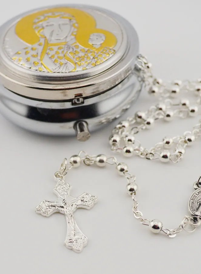 Set Rosenkranz und Dose Mutter Gottes von Tschenstochau (pic 4)