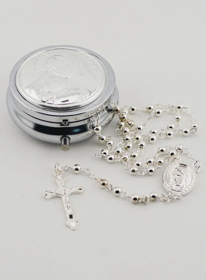 Rosenkranz und Dose Madonna mit Kind (pic 2)