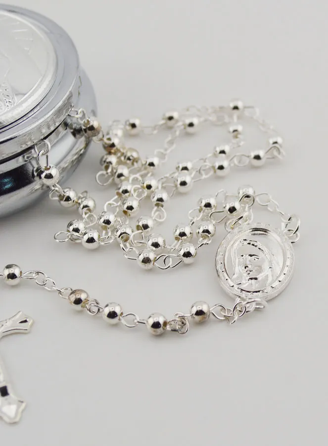 Rosenkranz und Dose Madonna mit Kind (pic 3)