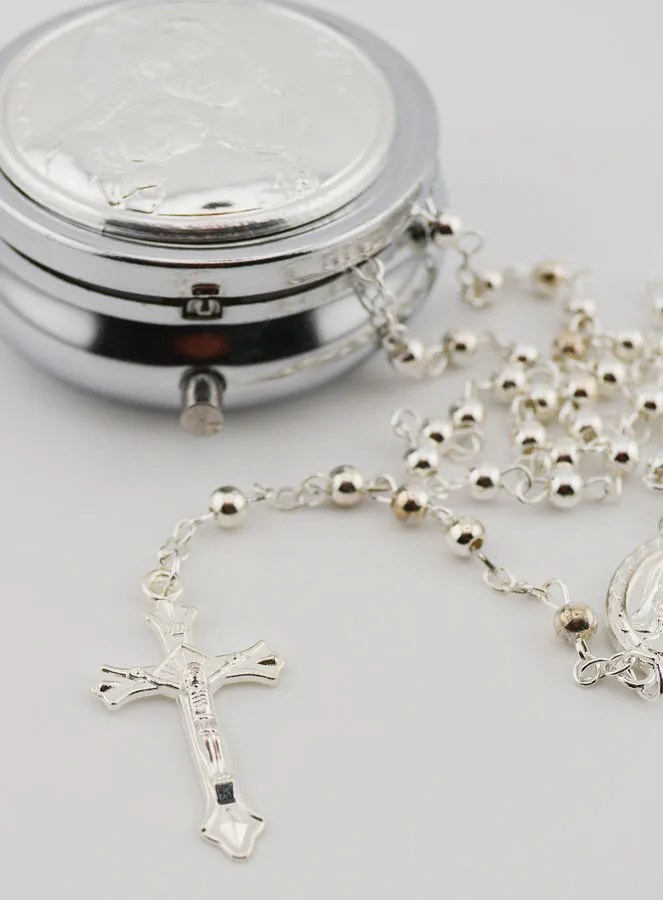 Set Rosenkranz mit Dose Madonna und Kind (pic 4)