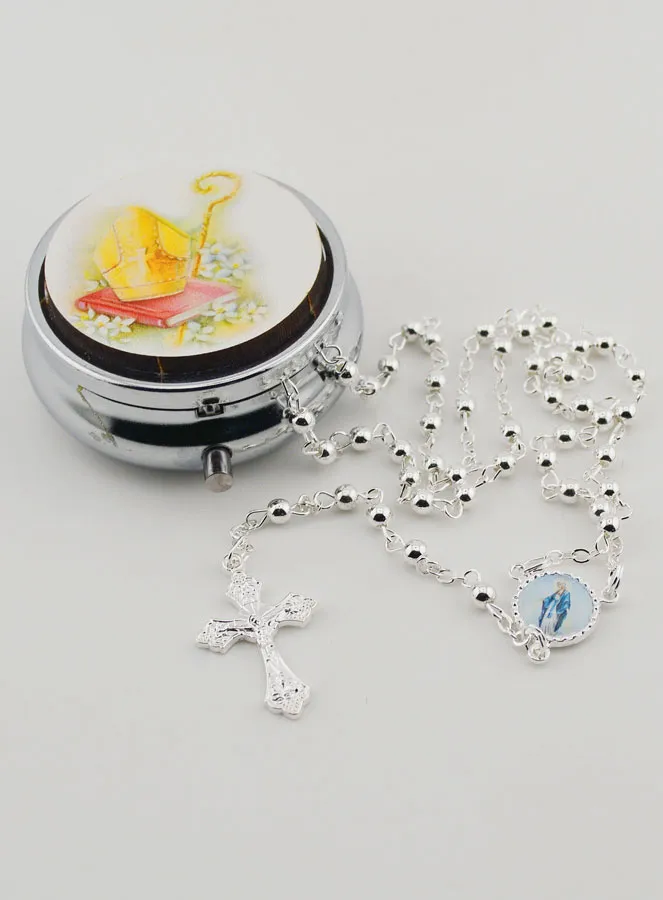 Geschenk zur Firmung Rosenkranz-Dose und Rosenkranz (pic 2)