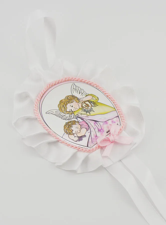 Taufgeschenk – Medaillon für Babywiege Engel mit Laterne (pic 3)