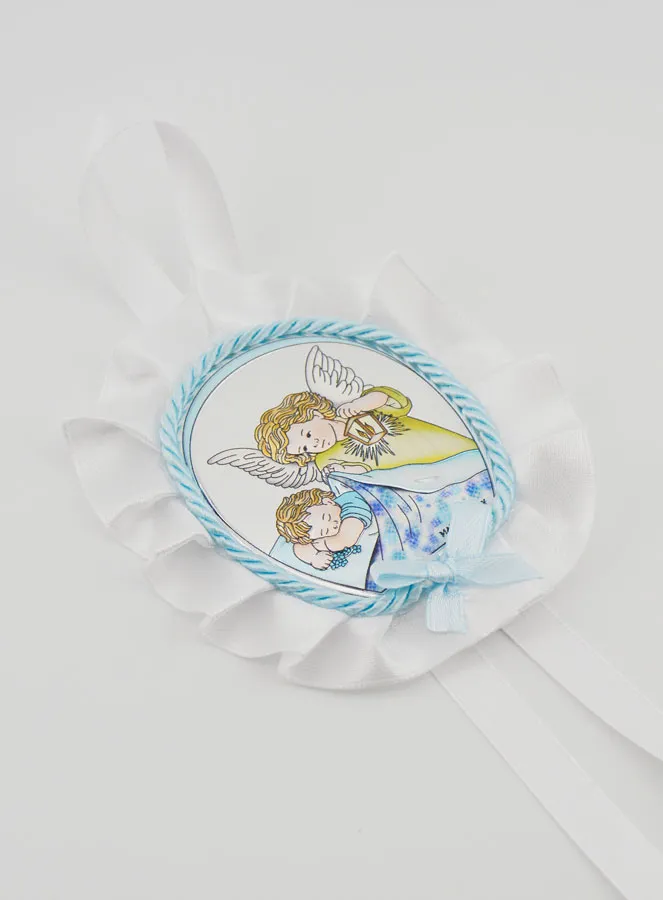 Taufgeschenk – Medaillon für Babywiege Engel mit Laterne (pic 3)