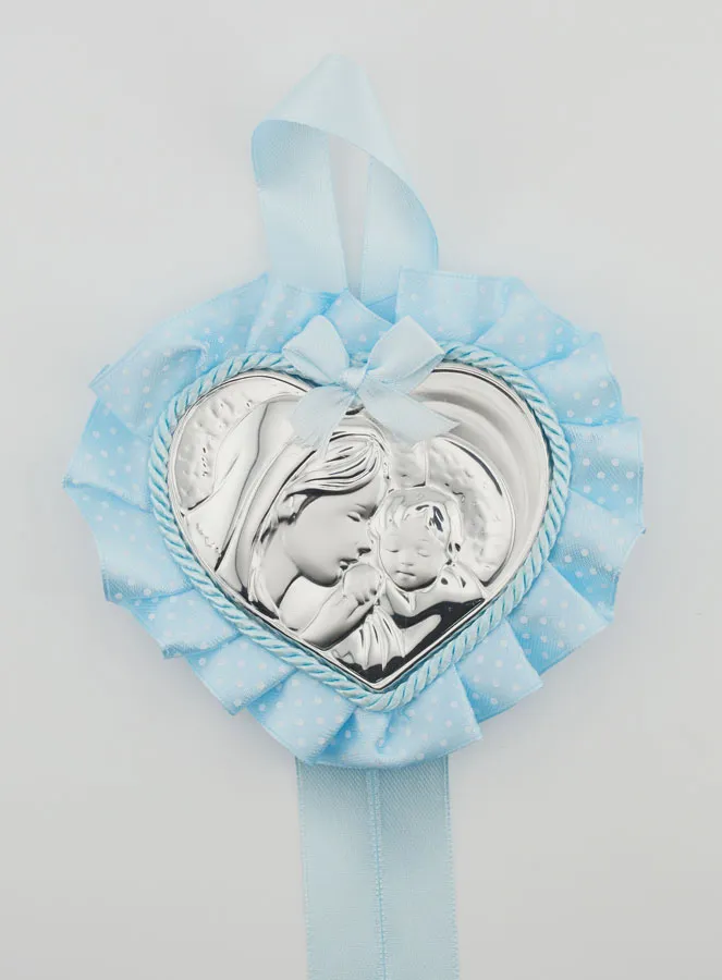 Taufgeschenk – Medaillon für Babywiege Madonna mit Kind (pic 1)